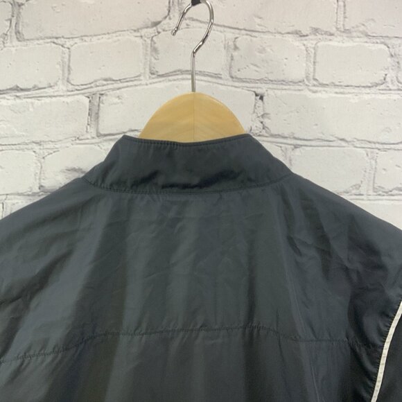 Nike Track Jacket Sz M Black White Full Zip Lightweight - Picture 8 of 10